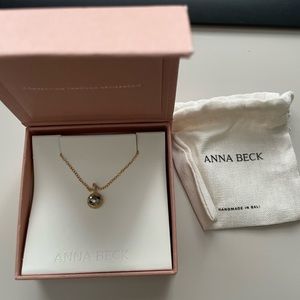 NIB Anna Beck Pyrite Small Pendant Necklace